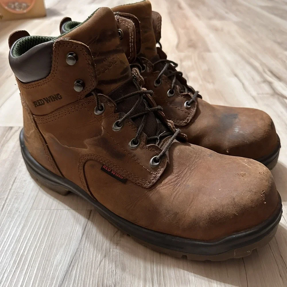 RED WING ASTMF 2413-05 Brown Boots Size 12 EE US. Steel Toe Fast Shipping‎